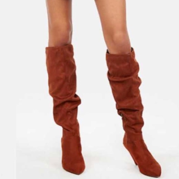 NWT Express Knee High Slouchy Boots - Picture 1 of 9